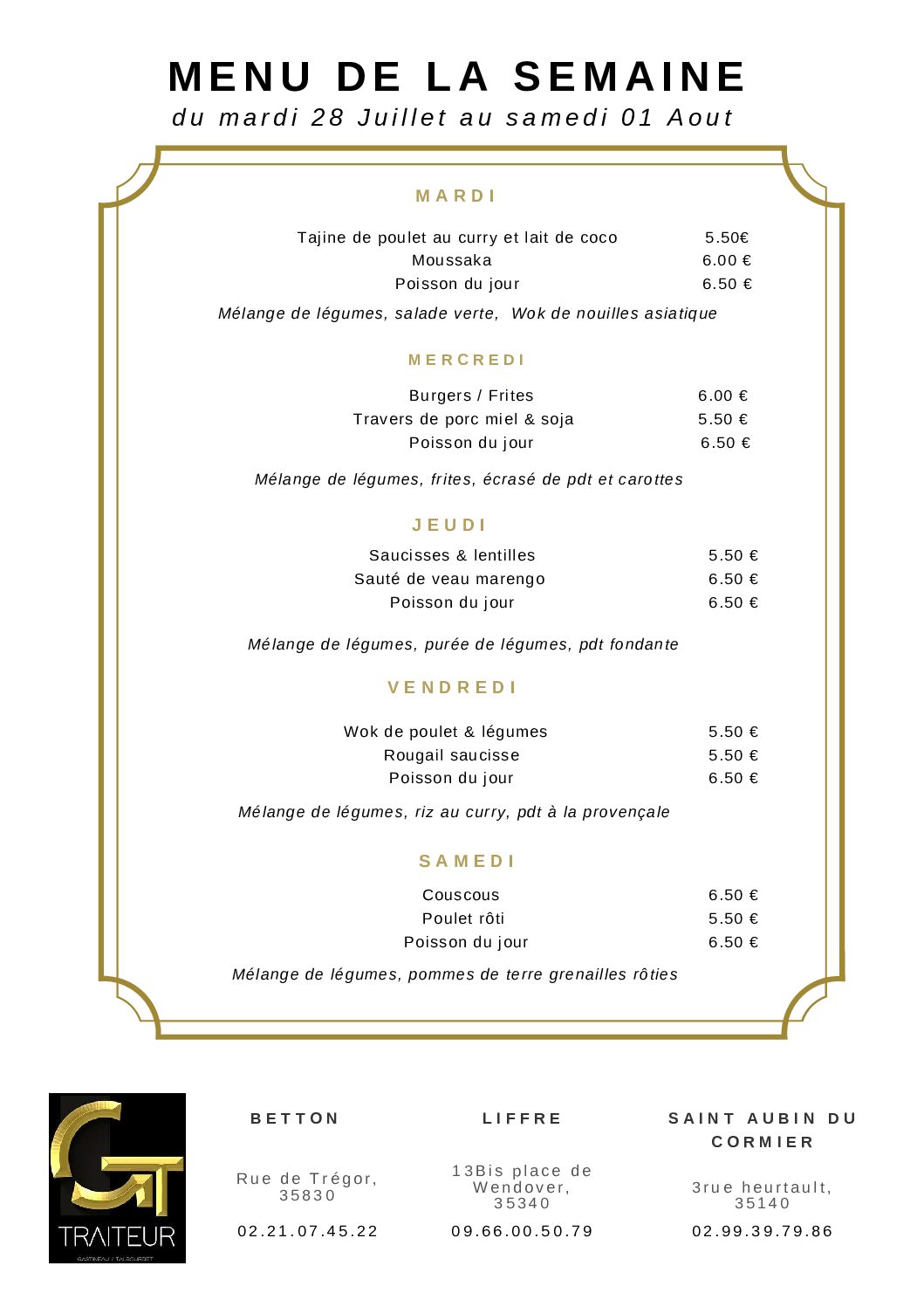 _menu semaine 31