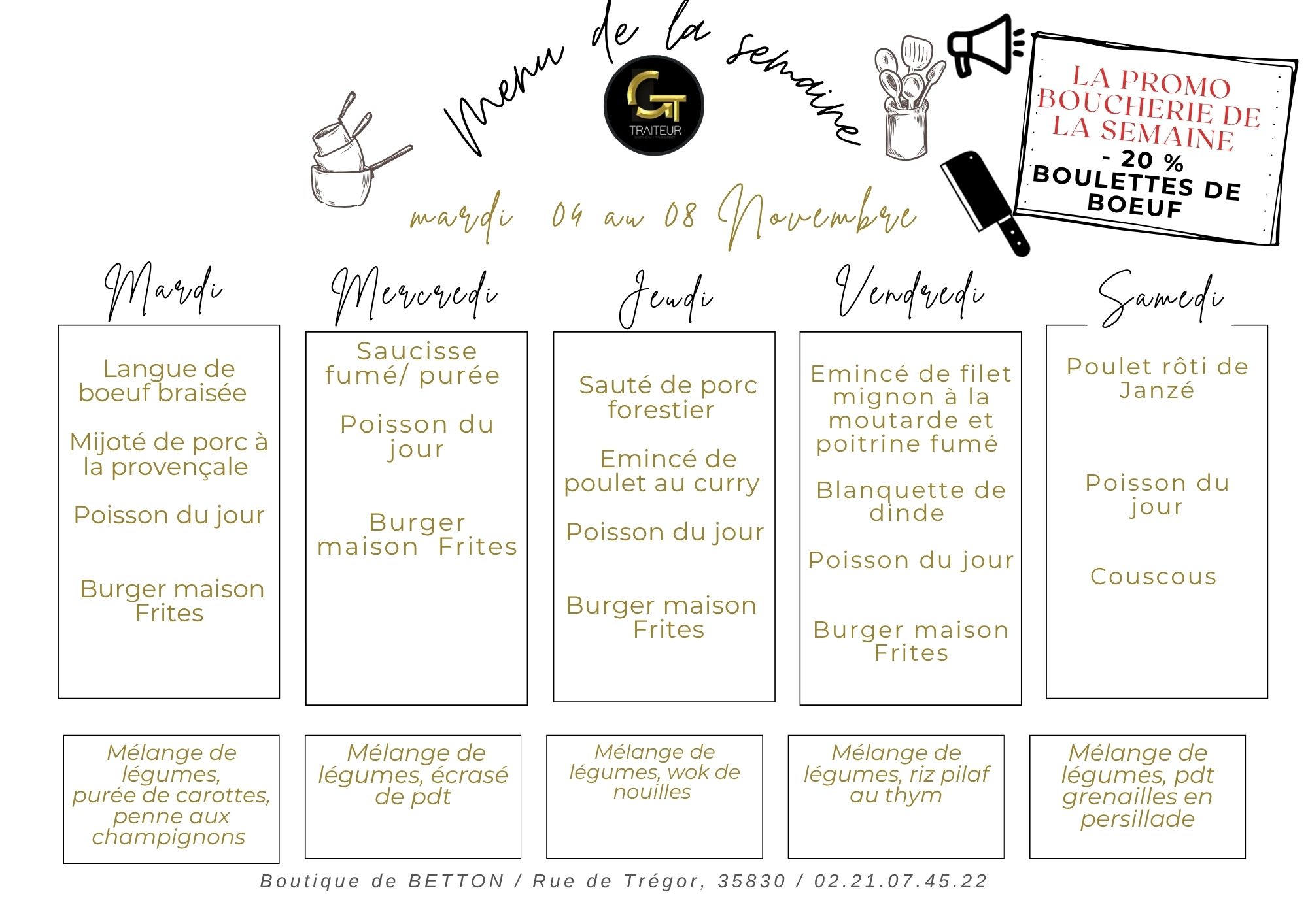 Menu de la semaine (9)